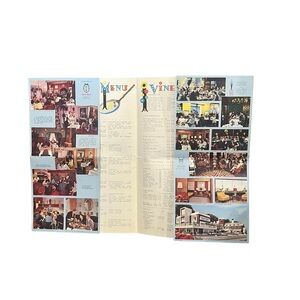 VTG 1950s Vibrant Colored Restaurant Menu “7 Small Houses” Copenhagen Denmark